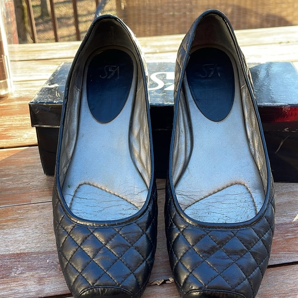 Saks Fifth Avenue black quilted ballet flat Nikki - Picture 4 of 5
